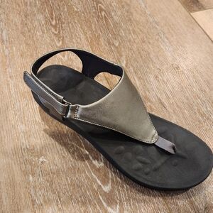 New Sandals Metallic Grey Size 9